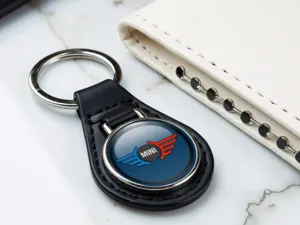 Mini Cooper Portachiavi Coach In Pelle Sintetica Top Chic